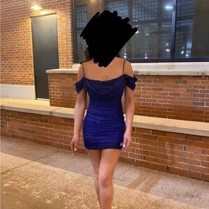Lucy in the Sky Royal Blue Mini Dress